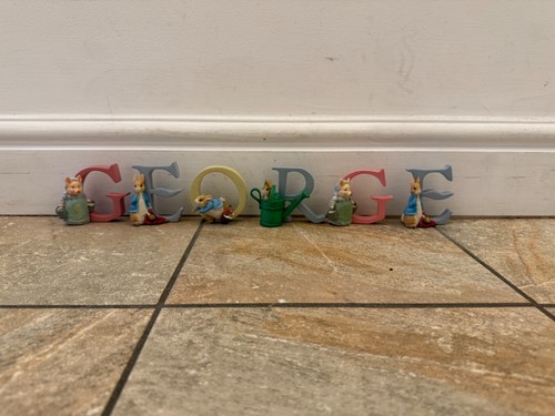 Peter rabbit alphabet figurine - peter,